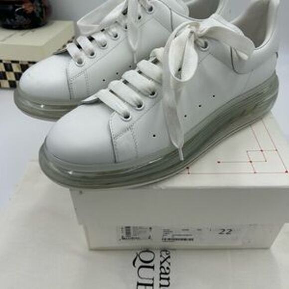 Men's Alexander, McQueen oversized clear sole sneakers size 44 made in Italy - Picture 4 of 9